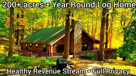 North Carolina Farmhouse For Sale | North Carolina Acreage Log Home For