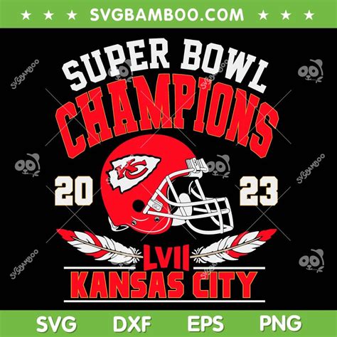 Chiefs Championship 2023 Svg Png Super Bowl 2023 Champions Svg Kansas
