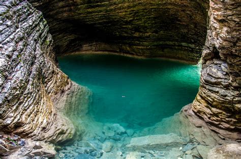 Inside The Grotto Grotta Azzurra Di Mel Hiking In The Dolomites