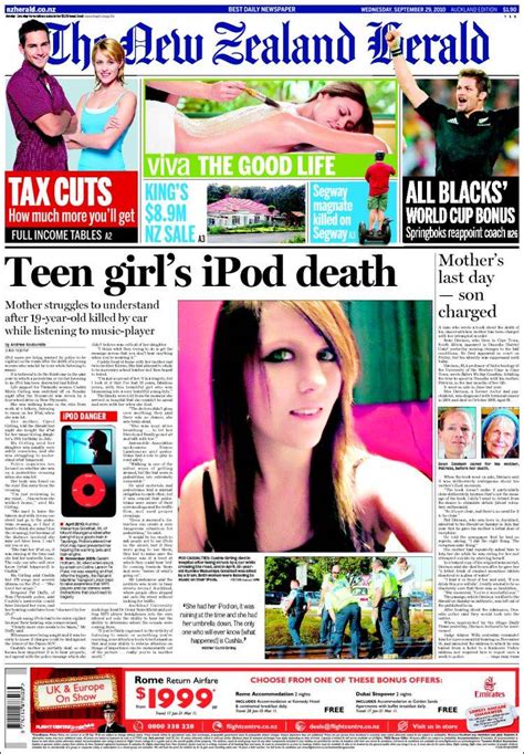 newspaper the new zealand herald new zealand front pages from newspapers in new zealand