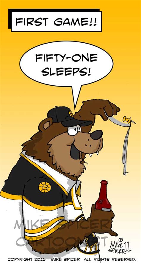 Mike Spicer Cartoonist Caricaturist Boston Bruins Oh Boy Oh Boy