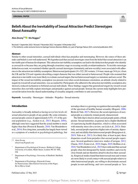 beliefs about the inevitability of sexual attraction predict stereotypes about asexuality