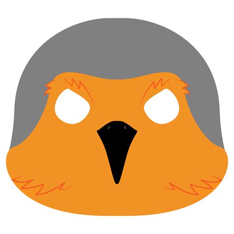 Free Printable Hoopoe Bird Mask Template