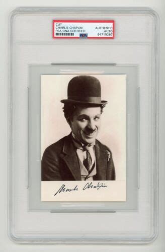Charlie Chaplin ~ Signed Autographed Signature Photograph ~ Psa Dna