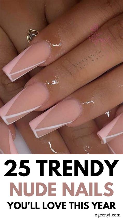 25 Nude Coffin Nails That Are Insanely Pretty Oge Enyi Coffin Nails