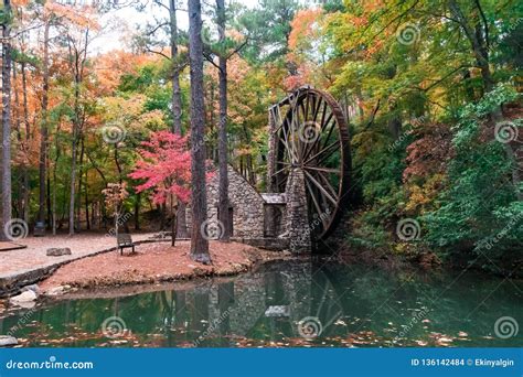 Old Mill In Autumn Georgia Stock Photo Image Of Garden 136142484