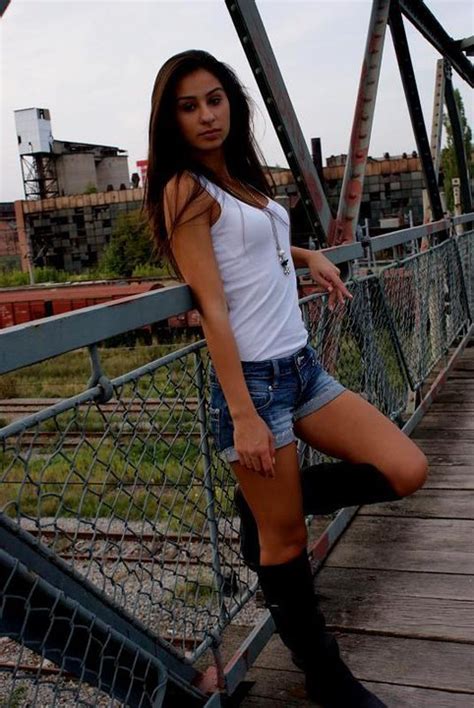 Real Indian Girl Sexy Indian Model In Denim Shorts