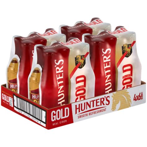 Hunters Gold Cider Bottles 24 X 330ml Cider Beer And Cider Drinks