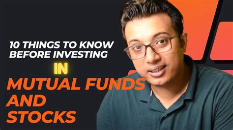 10 Things To Know Before Investing In Mutual Funds And Stocks