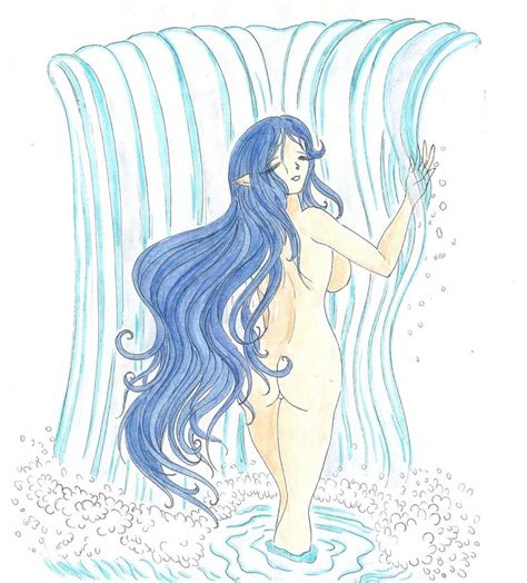 Rule 34 Ass Backboob Blue Hair Breasts Hair Large Breasts Long Hair