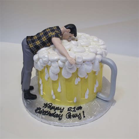 Dive Right In Guy 301190 Birthday Beer Cake Beer Themed Cake