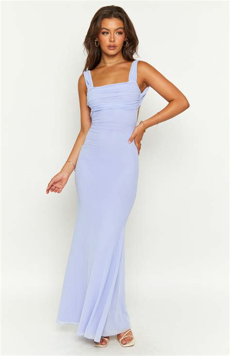 Beverley Lilac Mesh Maxi Dress Beginning Boutique