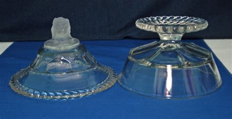 Antique Eapg Gillinder And Sons Frosted Lion Lidded Compote Dish Circa 1876 Made In The Usa Lion S