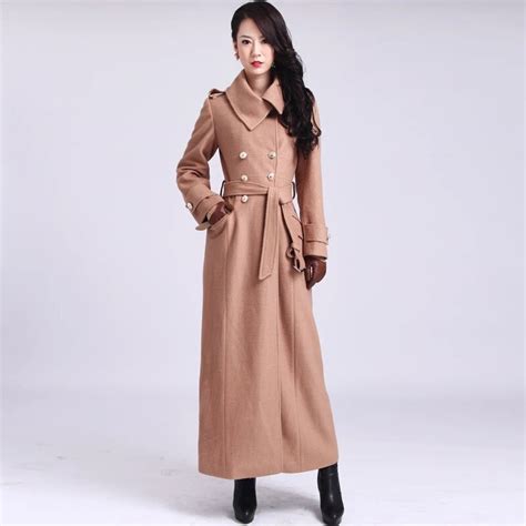 buy clearance women s autumn and winter long wool coats turn down collar