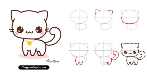 how to draw kawaii cat step by step kawaii cat drawing easy doodles the best porn website