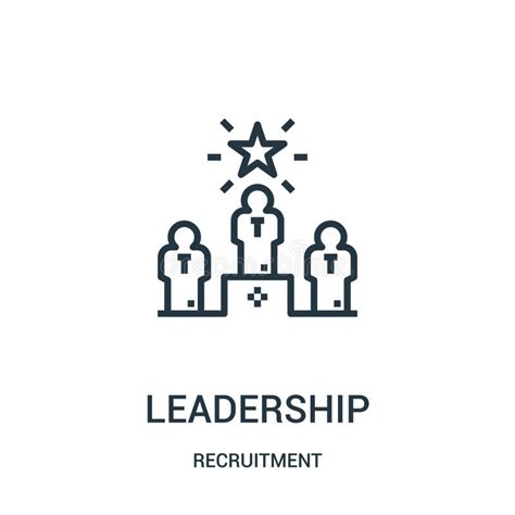 Leadership Icon Vector From Recruitment Collection Thin Line