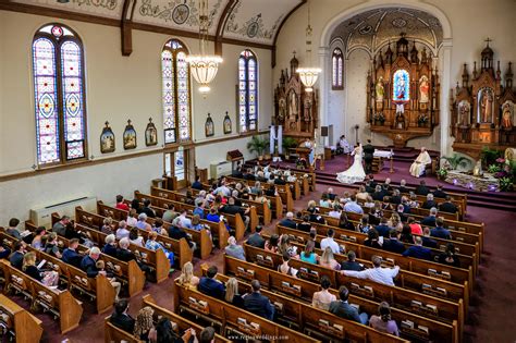 Spring Wedding At Saint Mary Catholic Church In Crown Point