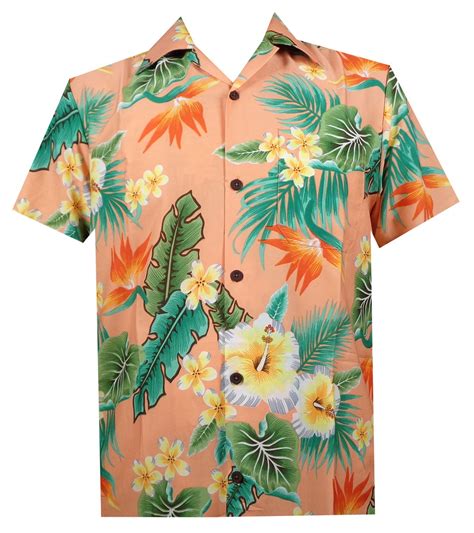 Alvish Men S Hawaiian Shirt Short Sleeve Button Down Casual Beach Aloha