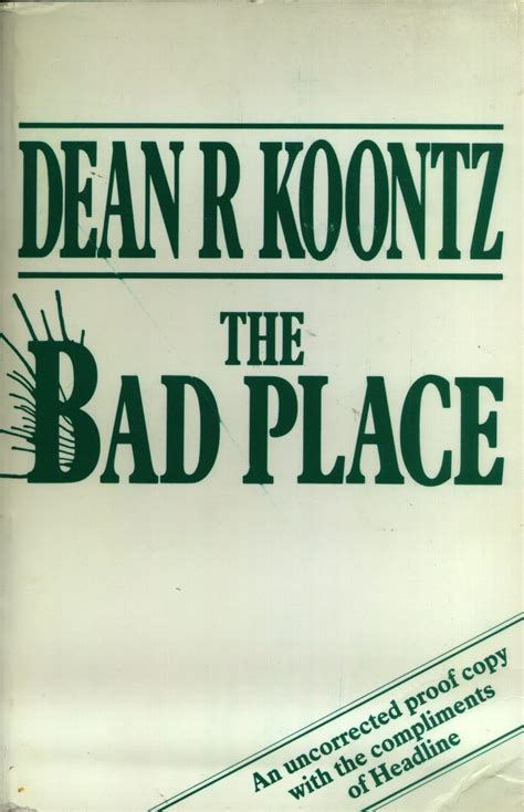 The Bad Place Drk The Collectors Guide To Dean Koontz