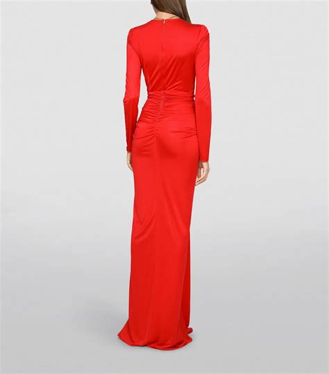 Womens Dolce And Gabbana Multi Draped Organzine Gown Harrods Uk