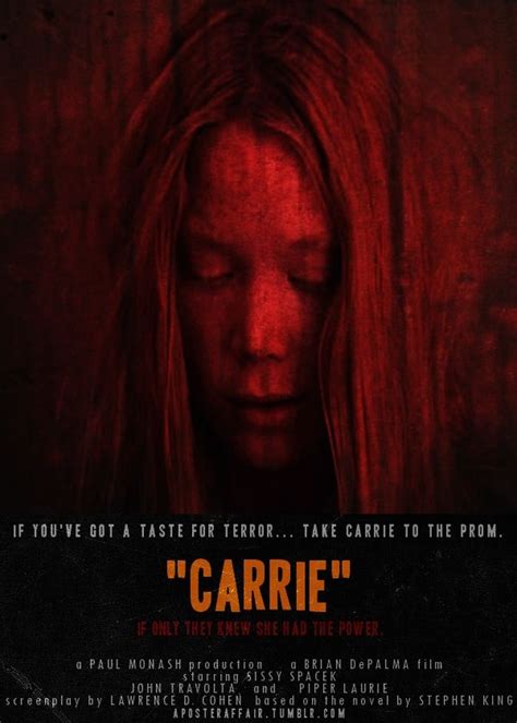 Log In Carrie Movie Stephen King Movies Horror Novel