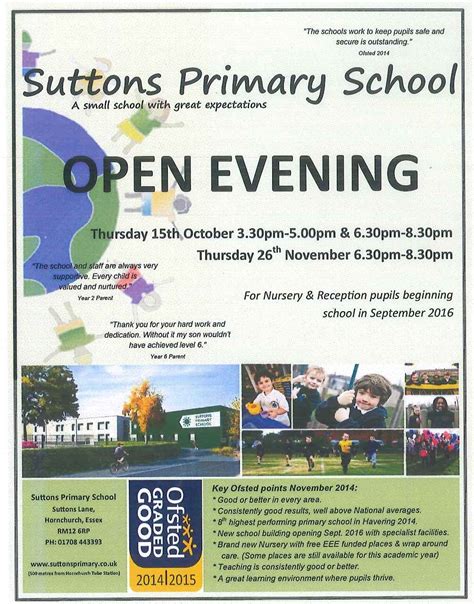 Suttons Primary School Open Evening
