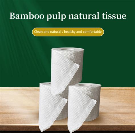 Embossed Virgin Bamboo Pulp Tissue Paper Cheap Toilet Paper Custom Soft Toilet China Tissue