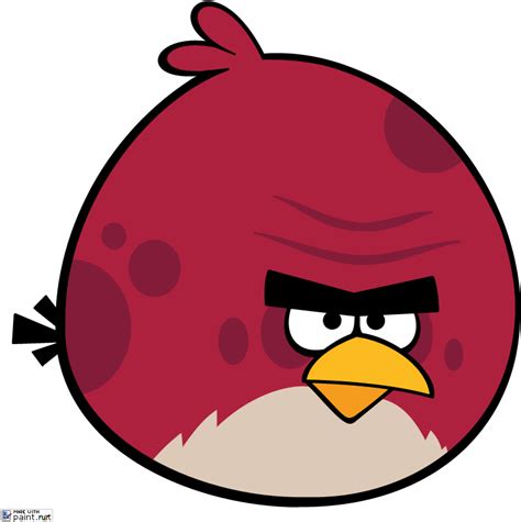 Angry Bird Clipart Angry Birds Big Red Bird Png Download Full