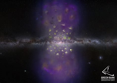 Swarm Of Hydrogen Clouds Flying Away From Center Of Our Galaxy