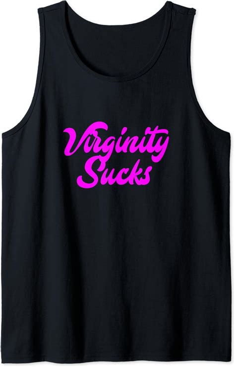 Virginity Sucks Sex Rocks Funny Virgin College Apparel Tank Top Clothing Shoes