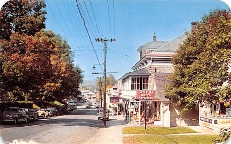 Main Street North Creek New York Postcard