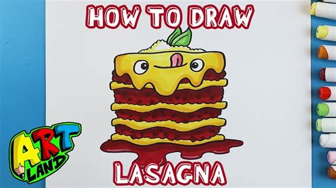 How To Draw Lasagna Youtube