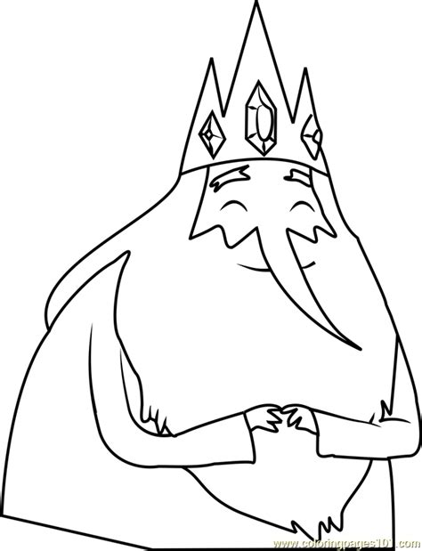 Ice King Coloring Page For Kids Free Adventure Time Printable