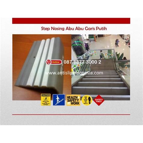 Stair Nosing karet/Antislip tangga/Stair Nose/Step Nosing/Lis karet