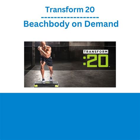 Transform 20 Beachbody On Demand