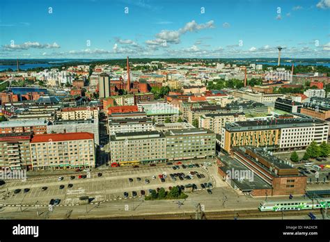 City Skyline Tampere Finland Stock Photo Alamy