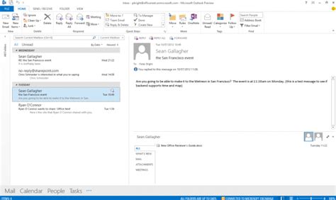 First Look Outlook 2013 Ars Technica