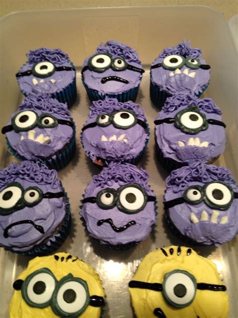 My Purple Minion Cupcakes Happy Birthday Minions Geek Birthday