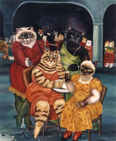 GLORIOUS CATS IN ART BOTERO WOMEN OF THE NIGHT