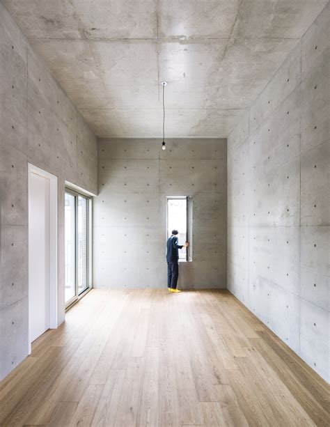 The Inside Of This Building Is Finished Minimally With Reinforced