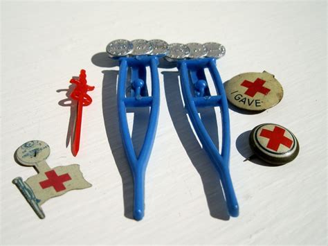 Vintage Medical Pins Red Cross Pins Instant Collection