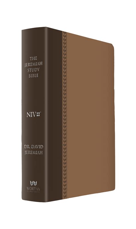 The Jeremiah Study Bible Niv Brown W Burnished Edges Leatherluxe
