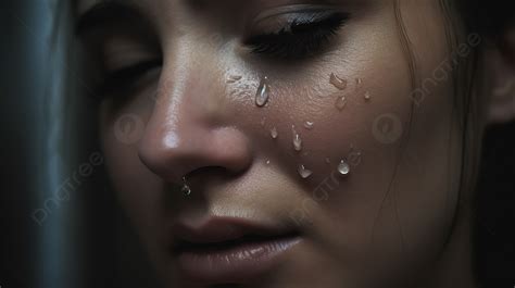 Woman Tears With Drops On Her Face And Face Background Crying Pictures
