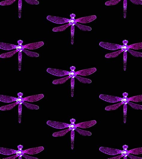 Purple Dragonfly Drawstring Bag By Sarahjeanart Purple Dragonfly