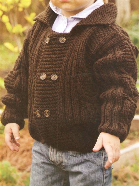 Ver más ideas sobre croché, tejidos a crochet, ganchillo para bebés. Chaqueta para niños | Sueter tejido para niño, Tejido para ...