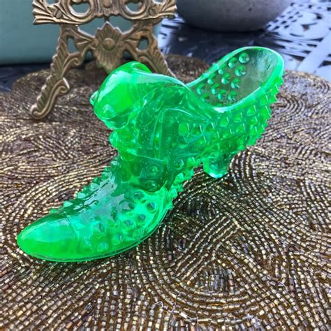 Fenton Glass Slipper Etsy