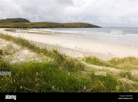 Traigh Siar Beach Isle Of Vatersay Outer Hebrides Scotland Stock