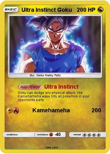 Pokémon Ultra Instinct Goku 10 10 Ultra Instinct My Pokemon Card