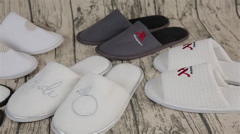 Delivery Fast Custom Disposable White Cotton Slippers Hotel Open Toe