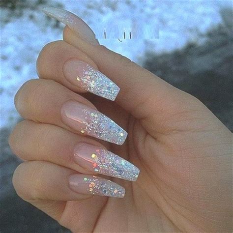 55 Attractive And Simple Winter Acrylic Coffin Nails To Try This